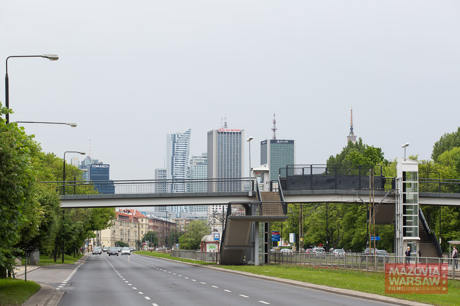 Niepodległosci Alley footbridge, Warsaw