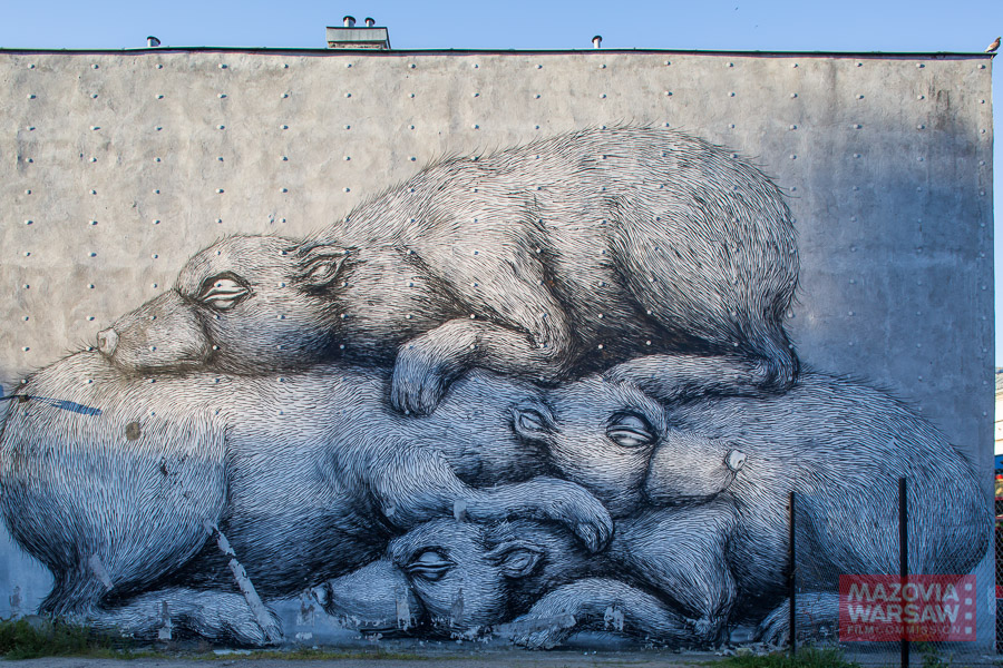 Mural – Little Bears, Warsaw